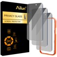 thumbnail image 1 of Protector de pantalla Ailun para iPhone 16 Pro Max de 6.9" con privacidad, paquete de 3, 1 of 6