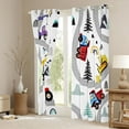 thumbnail image 3 of jejeloiu Construction Truck Excavator Blackout Curtains Set of 2 (52x84 Each),Modern City Road Window Curtains,Bullodzer Crane Vehicle Curtains and Drapes For Teens,Super Cozy Room Decor, 3 of 6
