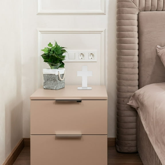 WHAMVOX 1Pcs Acrylic Christian Standing Cross for Weddings 5.9x3.9x1.6in