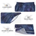 thumbnail image 3 of Women's Silk Pajama Shorts Cosmic Nebula Pajama Shorts Women's Casual Pajama Shorts with Pockets, 3 of 6