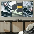 thumbnail image 2 of PixonSign Canvas Print Wall Art Set Close-Up Vintage Record Players Music Musicians Photography Realism Modern Urban Multicolor Ultra for Living Room, Bedroom, Office - 16"x24"x3, 2 of 5