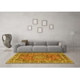 thumbnail image 3 of Ahgly Company Machine Washable Indoor Rectangle Persian Yellow Traditional Area Rugs, 3' x 5', 3 of 4