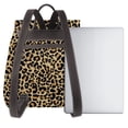 thumbnail image 3 of Salouo Leopard Print Pattern PU Leather Backpack,Purse for Women Fashion Multipurpose Design Handbag Ladies Shoulder Bags Travel Backpack, 3 of 4