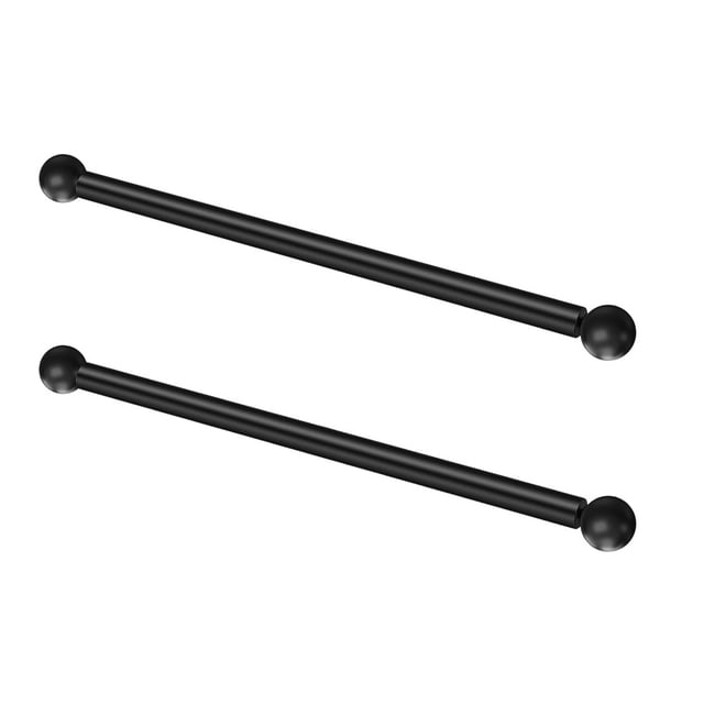 HEATSHAKING 2Pcs Lamp Post Arm Rest Handle Replacement in Black Metal for Outdoor Lamp Posts and Poles
