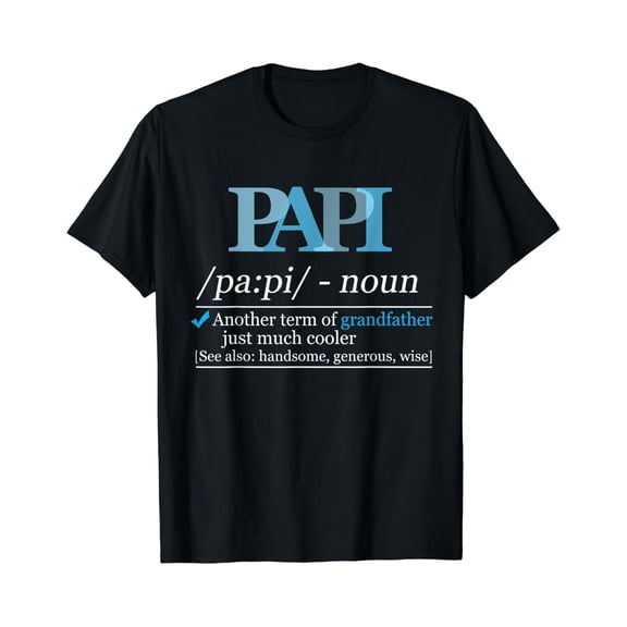 Definition Papi Grandpa Dad T-Shirt