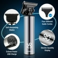 thumbnail image 2 of Electric Pro Li Outliner Hair Clippers Cordless Hair Trimmer Rechargeable Barber Grooming Kits Pro T-Blade Trimmer Close Cutting Trimmer for Men Hair Clippers for Men Gold by PRITECH, 2 of 5