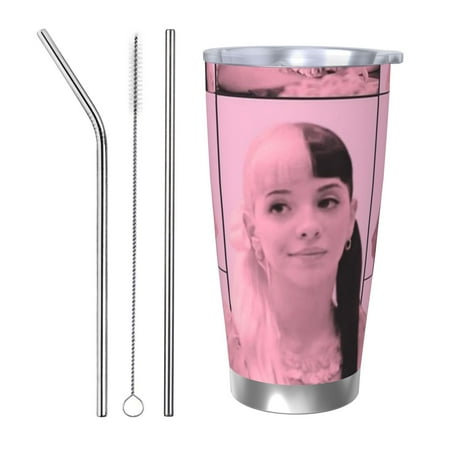 

Melanie Martinez Coffee Mug 20 Oz Insulated Stainless Steel Coffee Travel Mug | Vacuum Sealed Cartoon Design Bottle for Car & Gifts