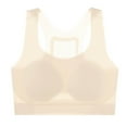thumbnail image 3 of Girls Seamless Bra with Removable Pad Cup Sports Bra Training Comfort Soft Solid Running Underwear,Yellow,M, 3 of 4