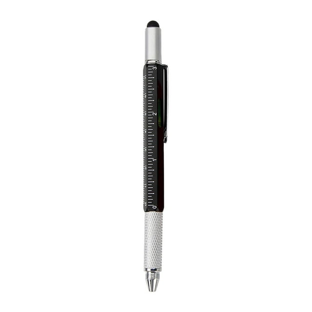 AKEGAMN Clearance! Screwdriver Pen 1 Pcs 6 In 1 Multi Purpose Pen With Screen Ruler Multi Head Screwdriver,The Pen Core Is About 10ml Functions: a point pen, a spirit , a ruler and a flat-head and s