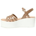 thumbnail image 2 of Journee Womens Miragge Ankle Strap Platform Sandals, 2 of 8