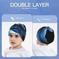 thumbnail image 6 of Honeii Blue Viper Snake Print Kids Knit Beanie Watch Hat ,Knit Cap for Boys and Girls, 6 of 7
