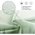 thumbnail image 5 of Small Stall Shower Curtain for Bathroom Decor 36Wx72H Narrow Half Rv NatureGreen Mens Misty Tree Mountain Foggy Woodland Art Printed Fabric Polyester Waterproof 7 Pack Plastic Hooks, 5 of 6