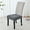 Dark Gray, variant on Dining Chair Seat Covers - Stretch Jacquard Kitchen Chair Covers Washable, Removable Dining Room Chair Slipcover Seat Protector Covers