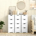 thumbnail image 3 of Giantex 4-Drawer Bathroom Storage Cabinet, Floor Cabinet w/Cut-out Handles, Freestanding Side Storage Cabinet for Bedroom, 3 of 8