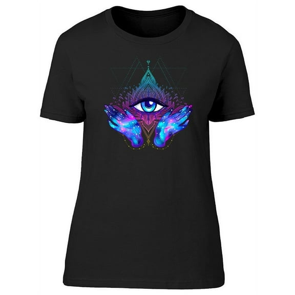 Galaxy Hands Eye Between T-Shirt Women -Image by Shutterstock, Female XX-Large