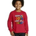 thumbnail image 2 of Wild Bobby Happy 100th Day of School Cute Pencil Marker, 100 Days of School 2024 2025 Design for Kids Youth Boys Girls School Youth Longsleeve Shirt, 2 of 6