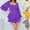 Purple, variant on Women's Square Neck Long Sleeve Lace-Up Waist Rompers Lantern Sleeve Ruffle Jumpsuit Double Layer Ruffle Hem Romper 2026 Trendy (Purple,XXL)