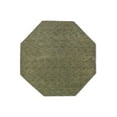 thumbnail image 3 of Rugsotic Carpets Handmade Rugs Hand Knotted Loom Octagon 8'x8' Green Wool for Indoor Use, 3 of 6
