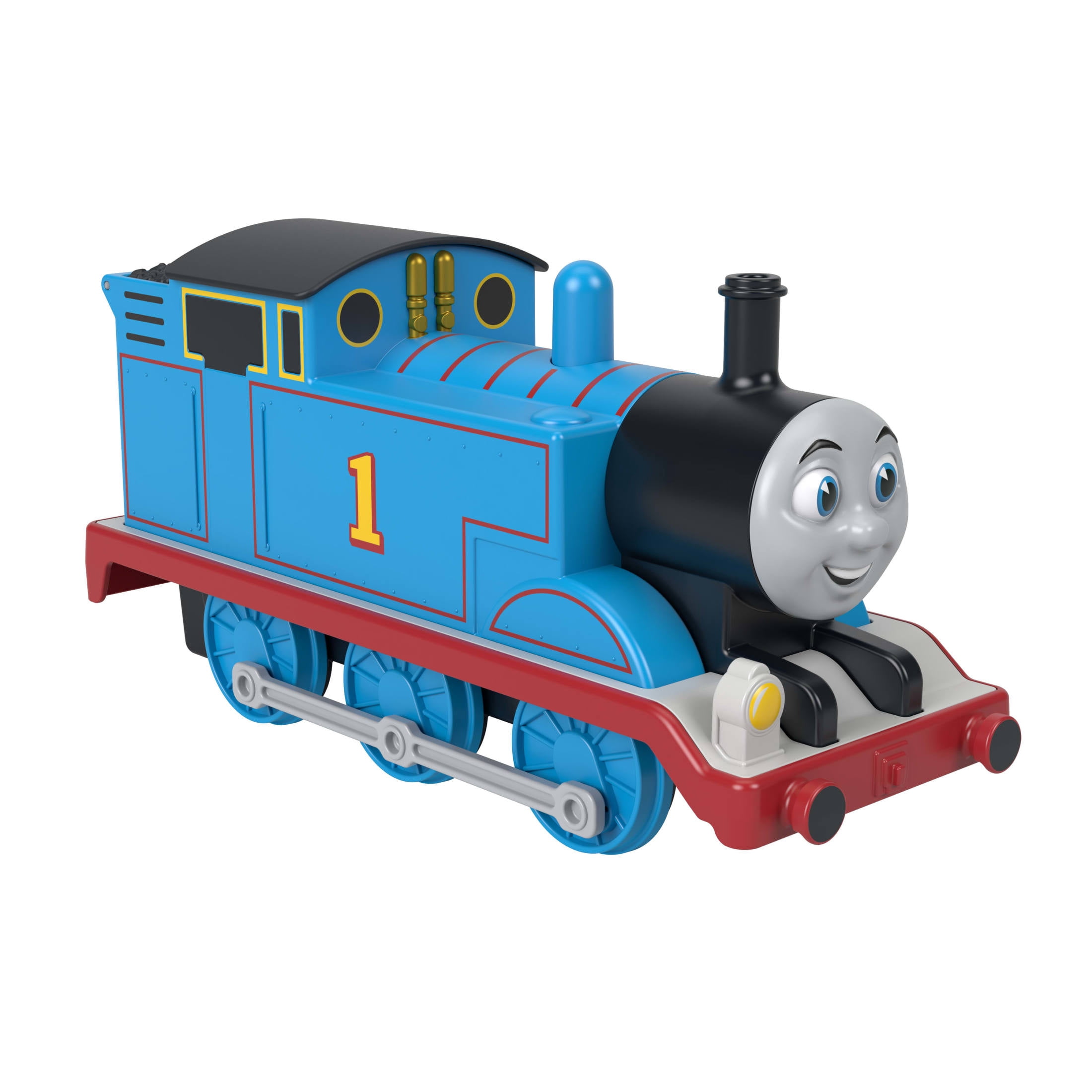 Thomas & Friends Giant Whistling Thomas from Fisher-Price, Large-Scale Engine with Push-Button Sound