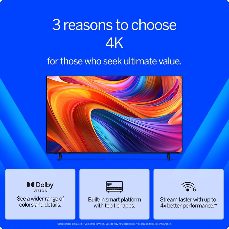 VIZIO 75 Class 4K UHD LED HDR Smart TV (V4K75M-08) color options