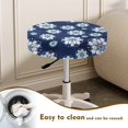 thumbnail image 4 of Chririnla Geometric Floral Mandala Pattern Stool Slipcover, Washable Bar Stool Seat Covers Elastic Polyester Round Bar Chair Seat Cover for Kitchen, 4 of 6