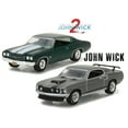 thumbnail image 1 of 1969 Ford Mustang Boss 429 with 1970 Chevy Chevelle SS 396, John Wick 1 & 2 - Greenlight 1/64 Scale Diecast Car Bundle, 1 of 1