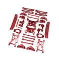 thumbnail image 3 of 15x pieza de coche RC, taza de dirección modificada, Kits de repuesto de brazo oscilante delantero y trasero, accesorios de reequipamiento para 10208 Rojo, 3 of 8