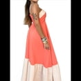 thumbnail image 2 of Vestido de Tirantes para Mujer, y Verano, Estilo Europeo y Americano, Sin Mangas, con Contraste de Colores. Rojo M, 2 of 8