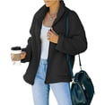 thumbnail image 2 of Mujeres Soild Manga larga Turn-Down Collar Patchwork Pullover Camiseta Blusa Tops Fridja fhghd2535, 2 of 7