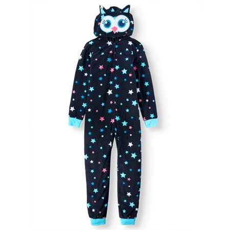 - Girls' Hooded Velour Fleece Blanket Sleeper (Little Girls & Big Girls)