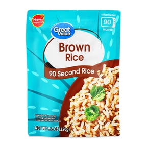 Walmart Insta Rice Great Value Whole Grain Brown Rice Instant 14 oz Healthy Quick Cooking ...