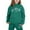 Dark Green, variant on Stylish Girls Outfits Set, Printed Hooded Sweatshirt Ensemble for Ages 1-12 – Casual Winter Wear with Easy Care Instructions, Long Sleeve Loose Pullover Tops, Letter Print Graphic, Black