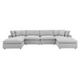 thumbnail image 3 of Modway Commix 6-Piece Down Filled Overstuffed Sectional Sofa in Light Gray, 3 of 10