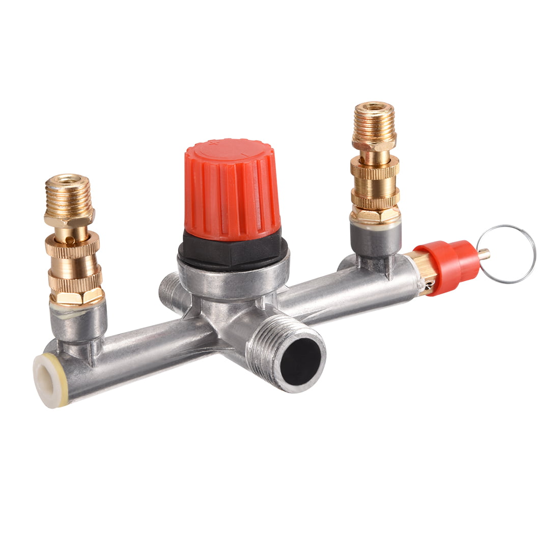 Air Compressor Parts Four Outlets 12mm and 8mm Thread Pressure Regulating Valve 