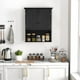 thumbnail image 2 of Mueble de baño montado en la pared COSTWAY con puertas dobles, negro, 2 of 9