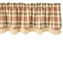 Park Designs Lemon Pepper Lined Layered Valance 16''L