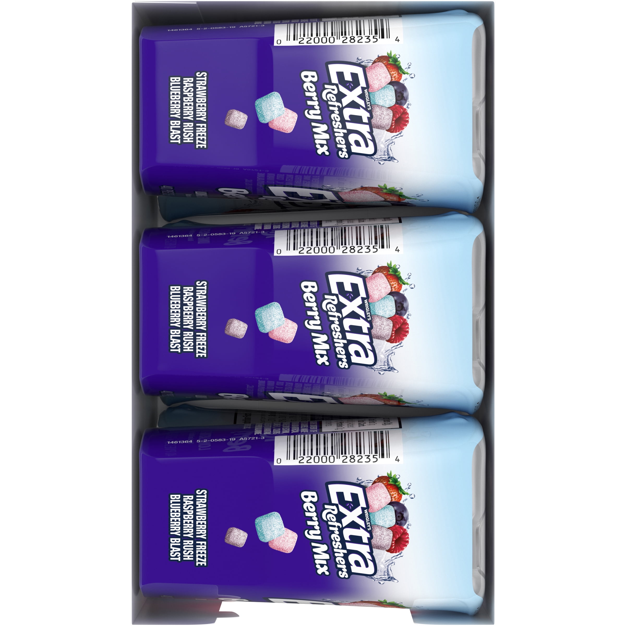 Extra Refreshers Sugarfree Berry Mix Gum 6 - 40 piece Bottles