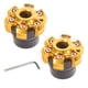 thumbnail image 1 of Par Punta Cabezal Slider Aluminio Amarillo Moto Decorativos, 1 of 7