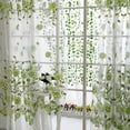 thumbnail image 5 of SDJMa Sheer Curtains Window Curtain Tulle Room Window Curtain Printed Peony Sheer Curtains Panels for Kid's Room,Living Room,Bedroom, Kitchen ,Home Decoration, 5 of 9
