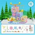 thumbnail image 1 of 83 Pcs Large Building Blocks Set Diy Gear Rotation Track Car Toy Plastic Educational Assembly Puzzle For Children Early Learning Motor Skills Multicolor, 1 of 8