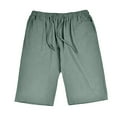 thumbnail image 3 of IROINNID Women's Plus Size Solid Drawstring Casual Shorts With Pocket, 3 of 4