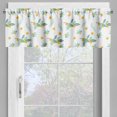 thumbnail image 2 of Ambesonne Lemons Window Valance, Citrus Fruits and Leaves, 54" X 12", Jade Green Almond Green, 2 of 5