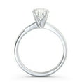 thumbnail image 3 of Dash Jewel 1.2 Ct Round Lab Created Diamond Engagement Ring for Women - 14K White Gold Plated 4 Prong Set Ring - Silver Wedding Jewelry - Everyday Wear Ring - Custom Gift Option, 3 of 4