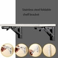 thumbnail image 4 of Soporte para estante plegable para montaje en pared, juego de 2 soportes para estante plegable, soporte plegable para montaje en pared - 30 cm x 15 cm Carga máxima 50 kg - Negro, 4 of 5