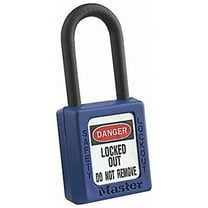 Master Lock Lockout Padlock,KA,Blue,1-3/4"H 406KABLU 4XX0004