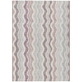 thumbnail image 2 of Addison Rugs Chantille Indoor/Outdoor Transitional Stripes Blush Machine Washable Rectangle Rug, 3' x 5', 2 of 8