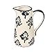 thumbnail image 3 of Vickerman 6.5" Contemporary Ceramic Leaf Print Jar in White/Black, 3 of 3