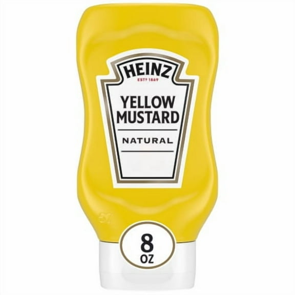 2X-Heinz 100% Natural Yellow Mustard Bottle - 8 Oz - 1 unit