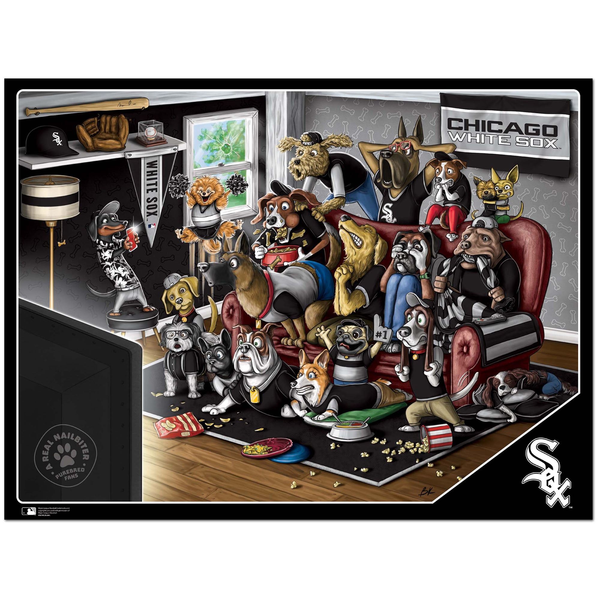 Chicago White Sox Purebred Fans 18'' x 24'' A Real Nailbiter 500-Piece Puzzle