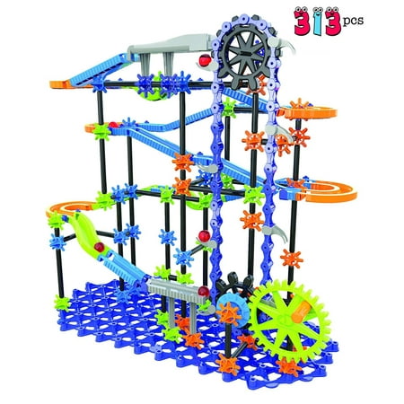 Discovery Kids Ultimate Marble Race Toy for Kids 313 Pieces | Stimulates Creativity, Imagination & Motor Skills, Sturdy Colorful Design, Endless Combinations for Science and Engineering